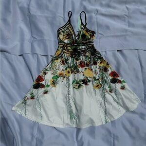 Floral Spaghetti Strap Dress